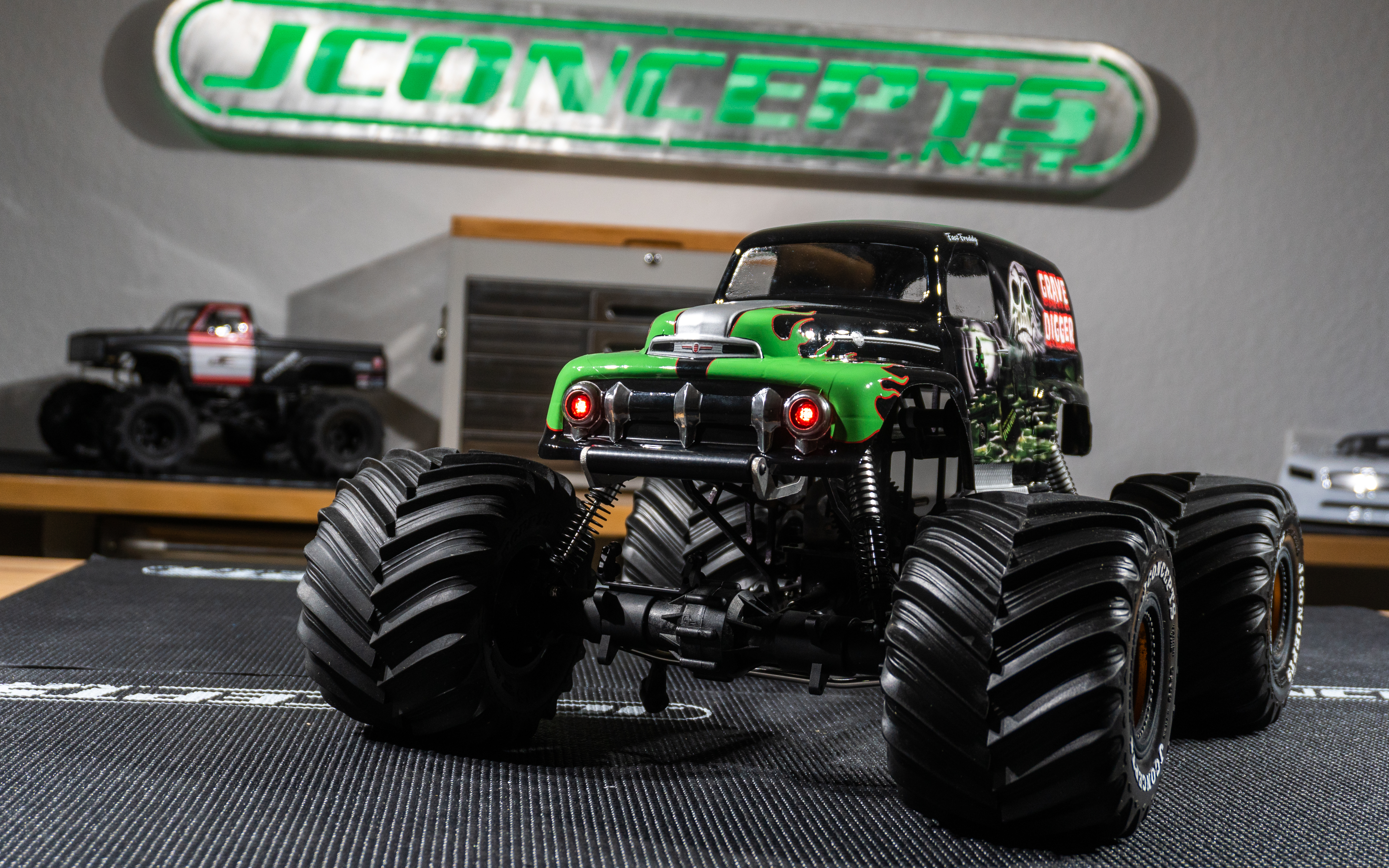 grave digger rc body