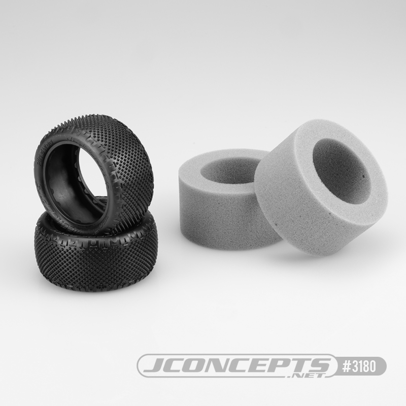 JConcepts Nessi Carpet 2.2″ Rear Buggy Tires (2) – Pink Compound, 1/10 Scale, 3167-010