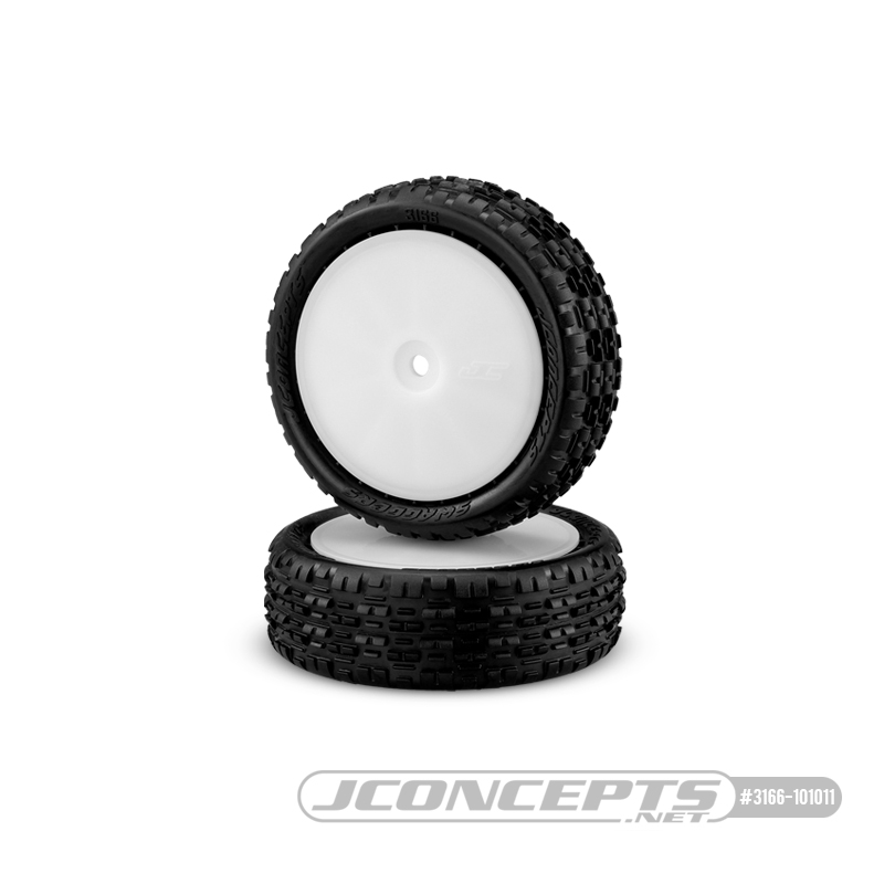 JConcepts 3327w Mono 2.2 12mm Hex Front Wheel WHT TLR 22-4 4 for sale online 