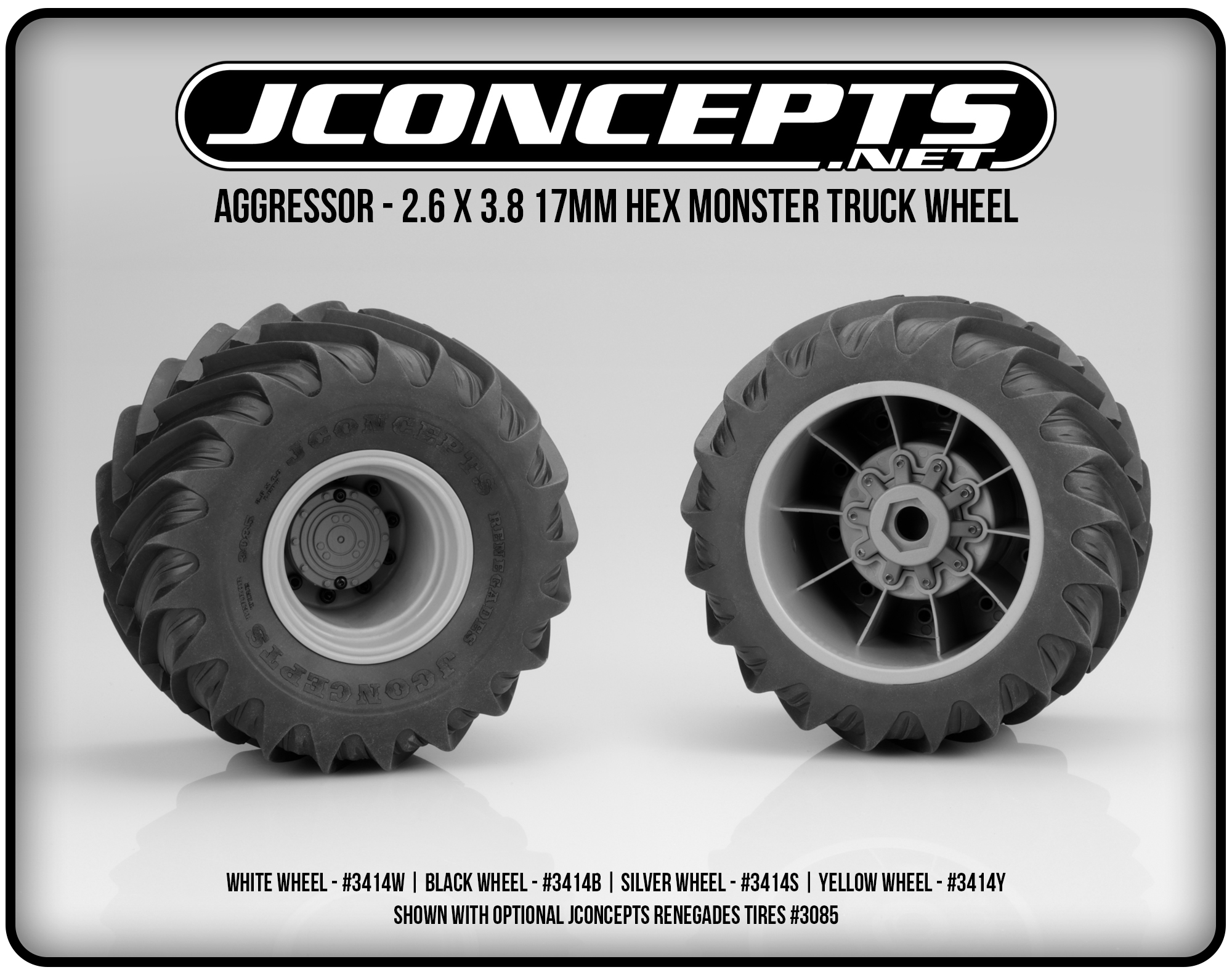 17mm monster truck hot sale wheels