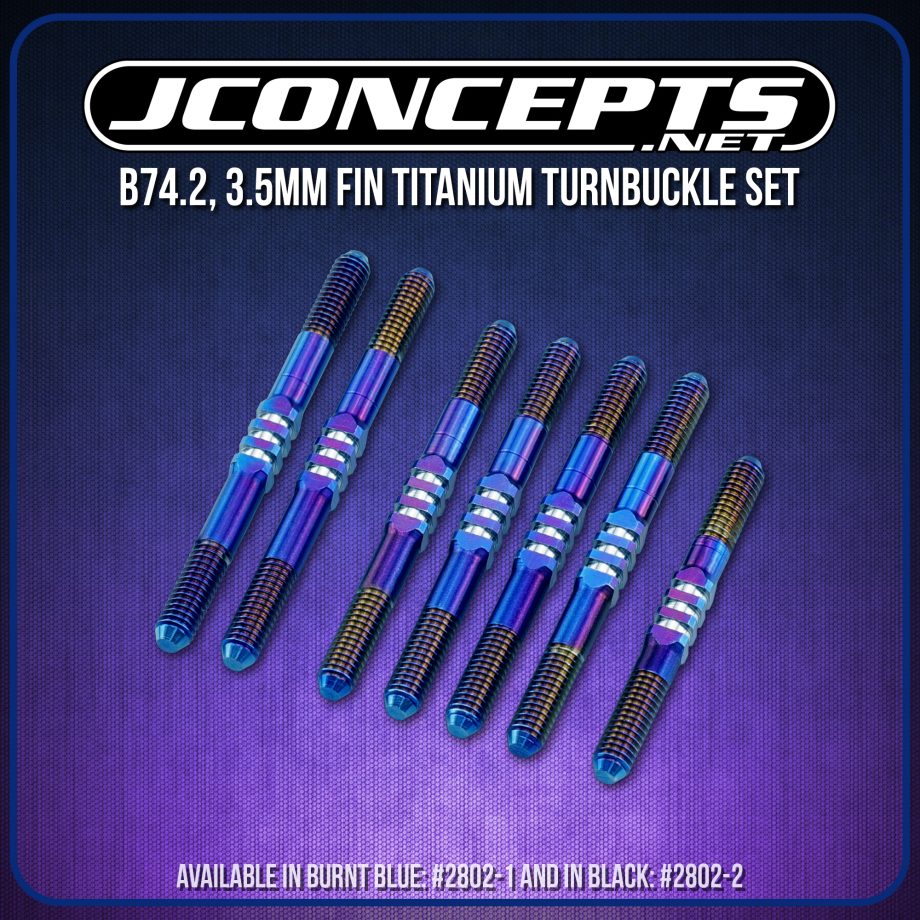 JConcepts New Release – B74.2, 3.5mm Fin Titanium Turnbuckle Set ...