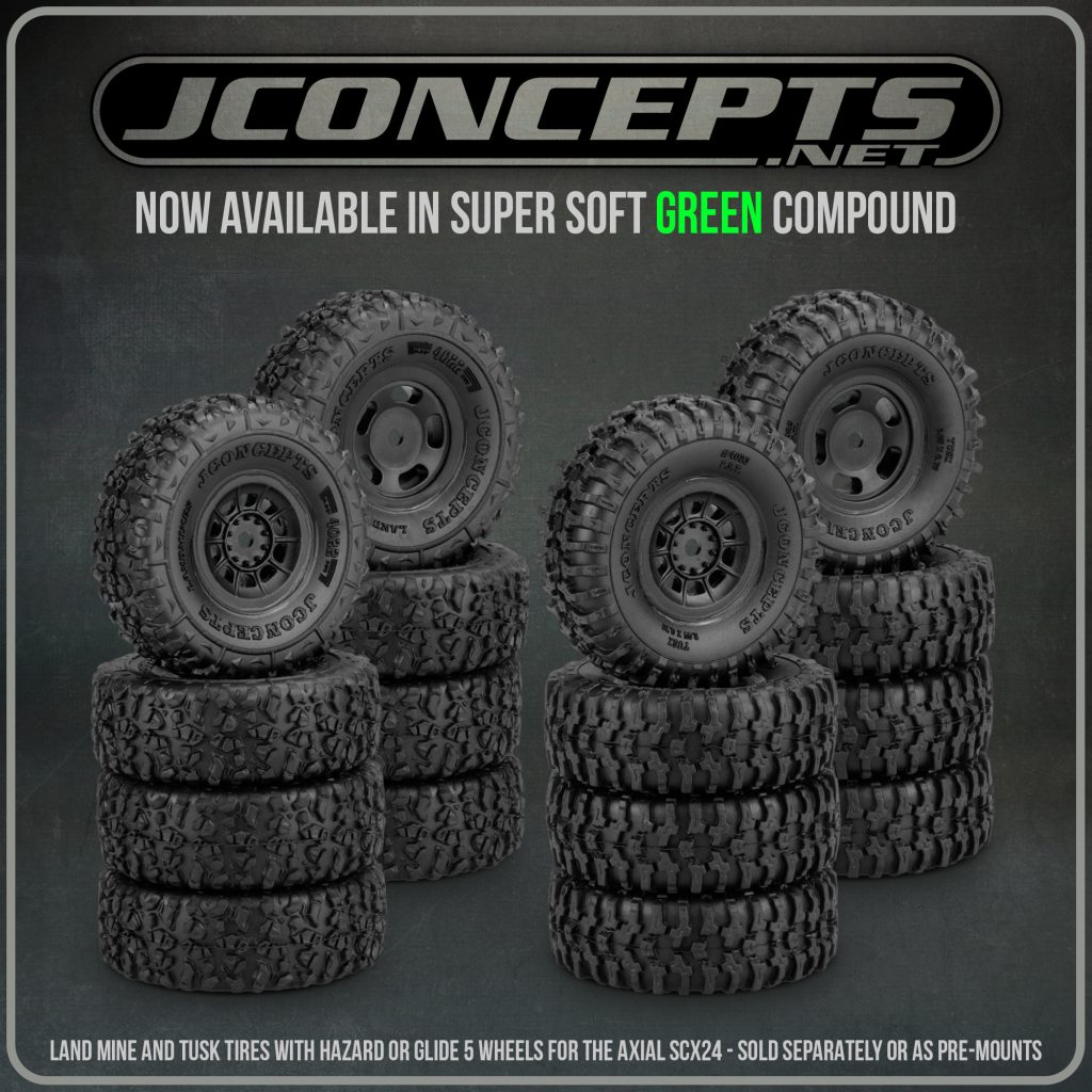 Pneumatici JConcepts Smoothies 3.0x2.2 Green Compound Per SC 1:10 (2 Pezzi) 313102
