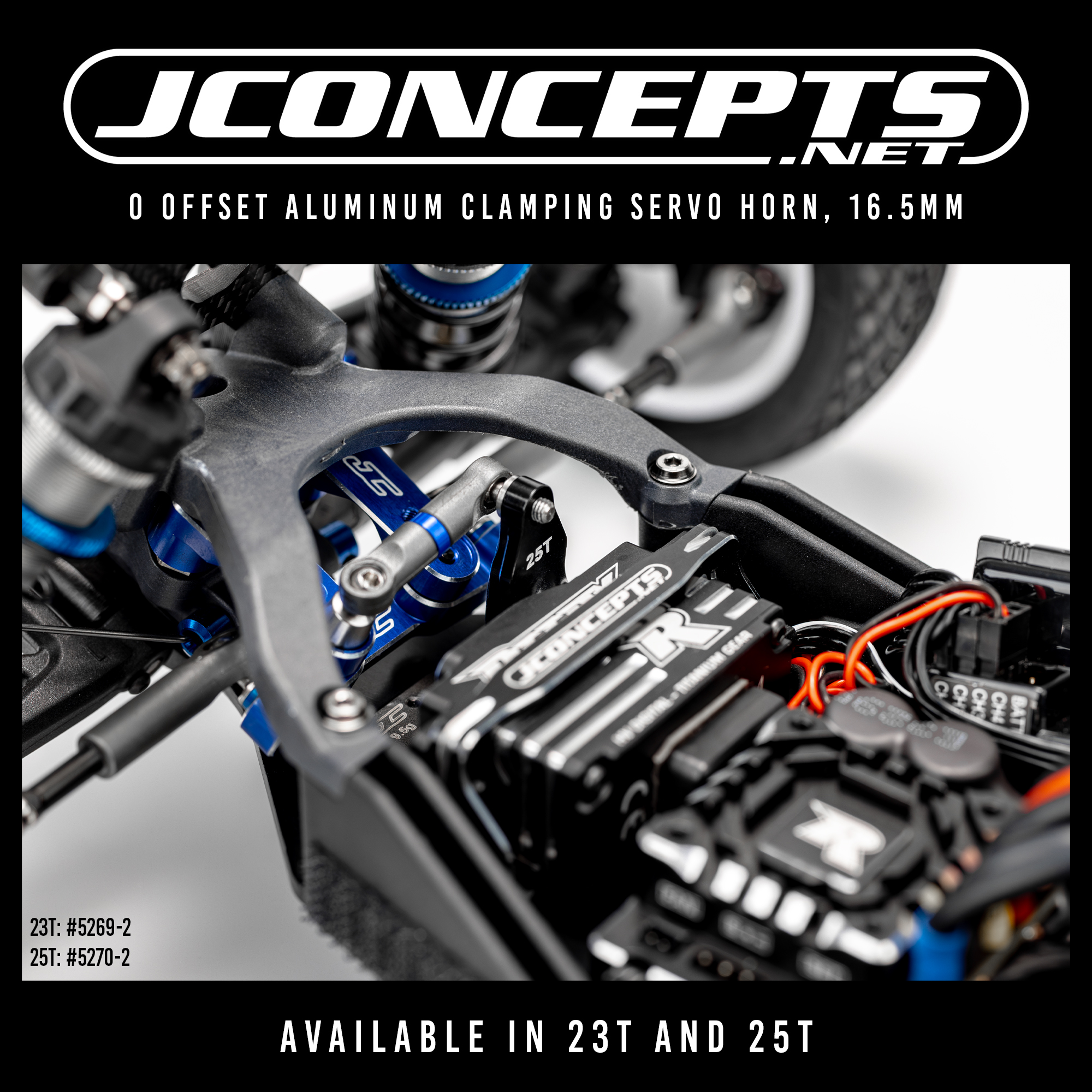 JConcepts New Release – 0 Offset Aluminum Clamping Servo Horn